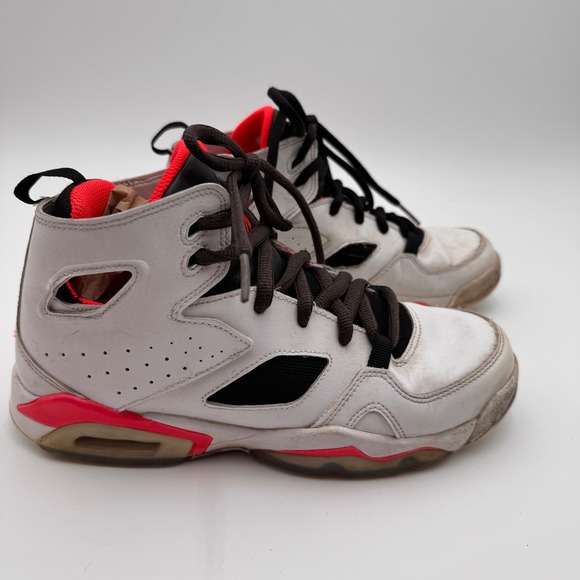 Jordan Other - Jordan Flight Club 91 Kids White Black Infrared Basketball Shoes 555472-102